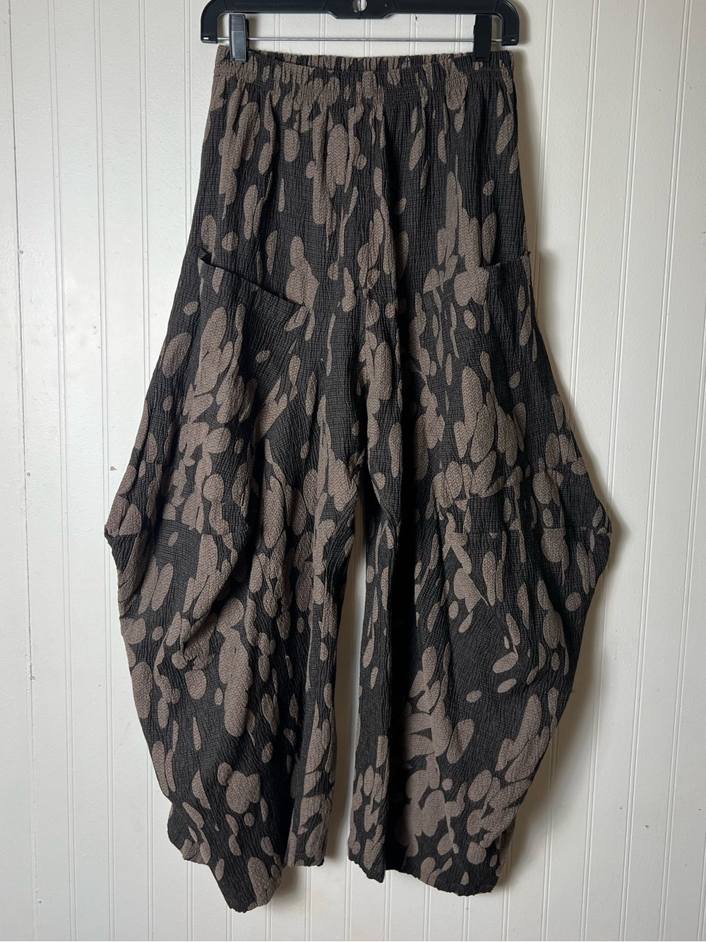 Dress To Kill Black Harem Wide Leg‎ Pants Barrel Lantern Balloon Size 1 USA Made